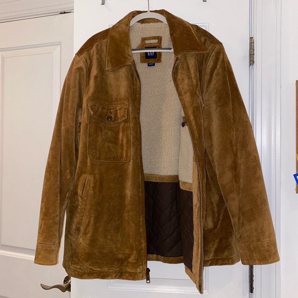 GAP vintage men’s oversized corduroy jacket with Sherpa lining size XL